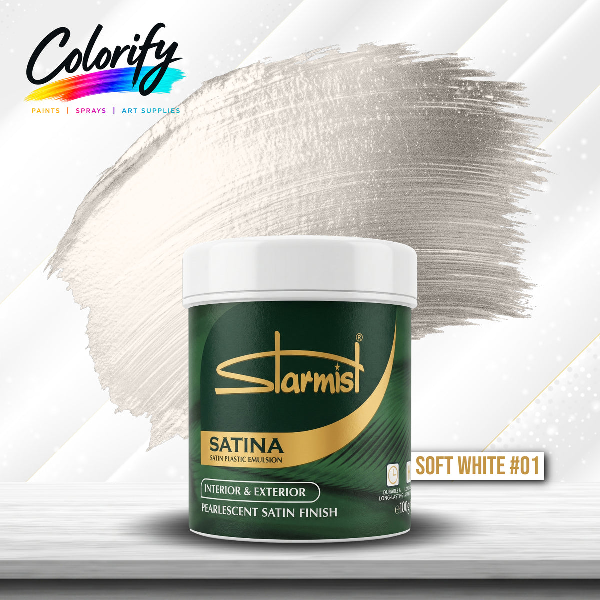 STARMIST Water Based Metallic Paints 100ml