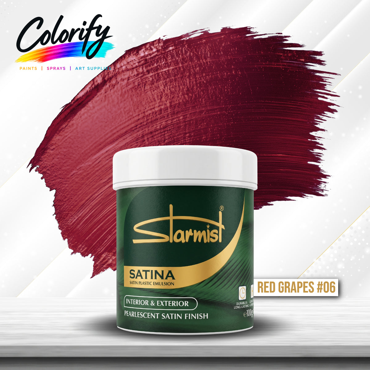 STARMIST Water Based Metallic Paints 100ml