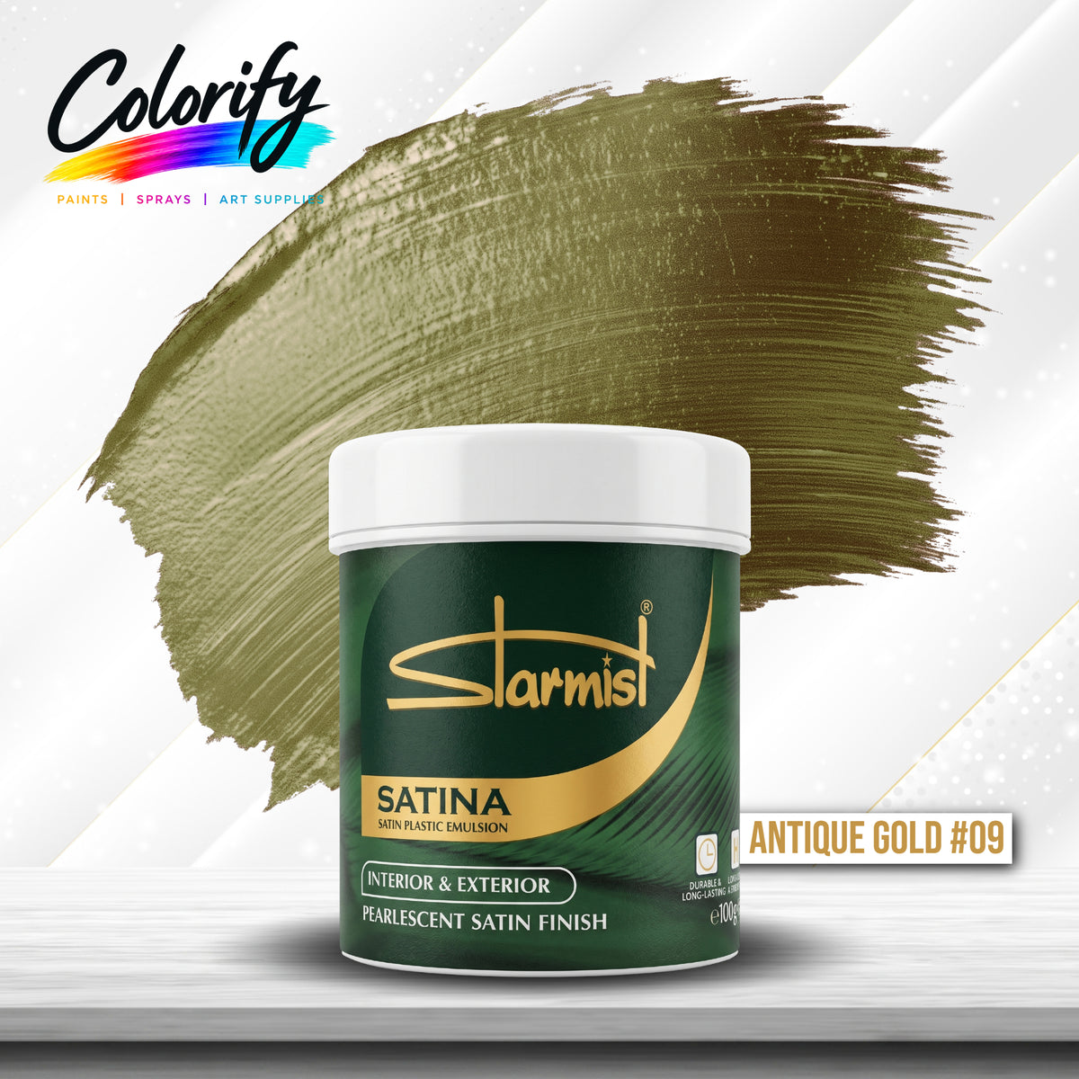 STARMIST Water Based Metallic Paints 100ml