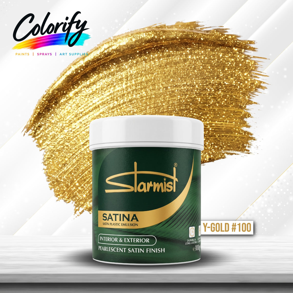 STARMIST Water Based Metallic Paints 100ml