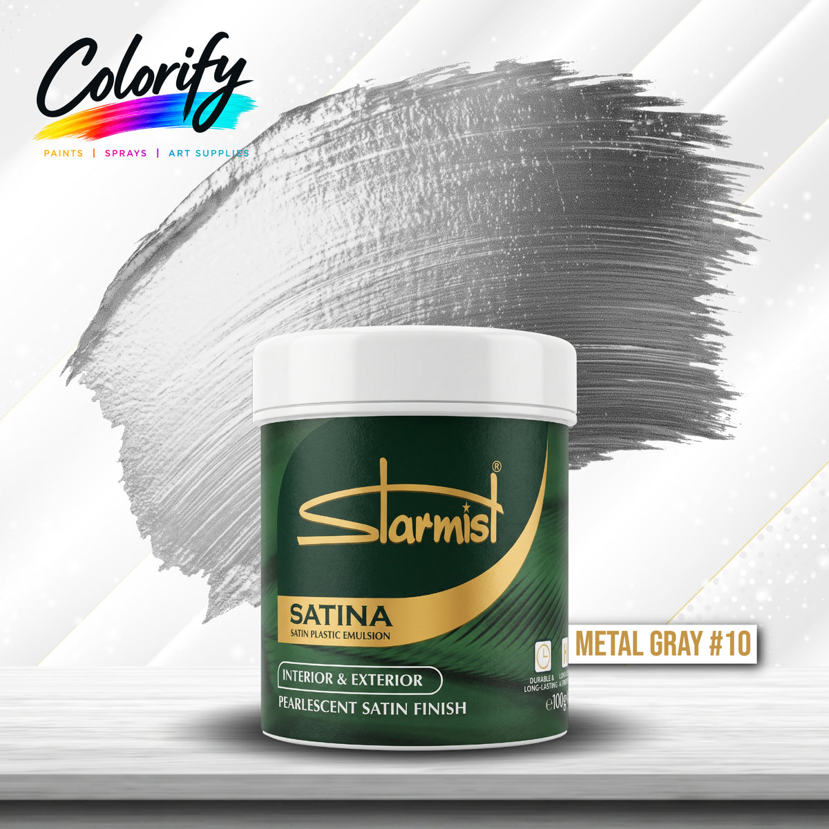 STARMIST Water Based Metallic Paints 100ml