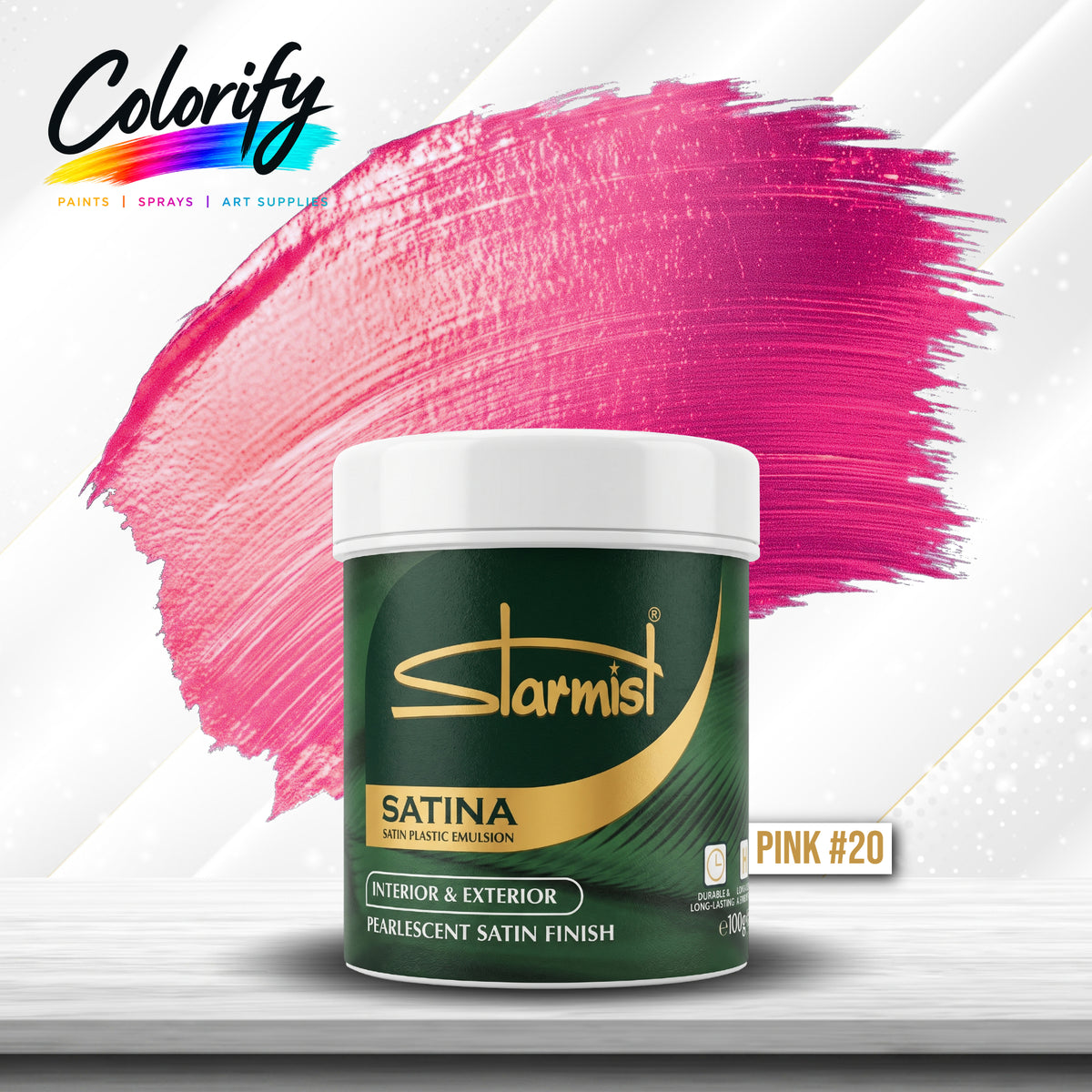STARMIST Water Based Metallic Paints 100ml