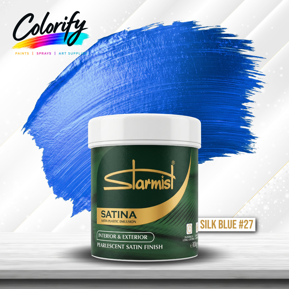 STARMIST Water Based Metallic Paints 100ml