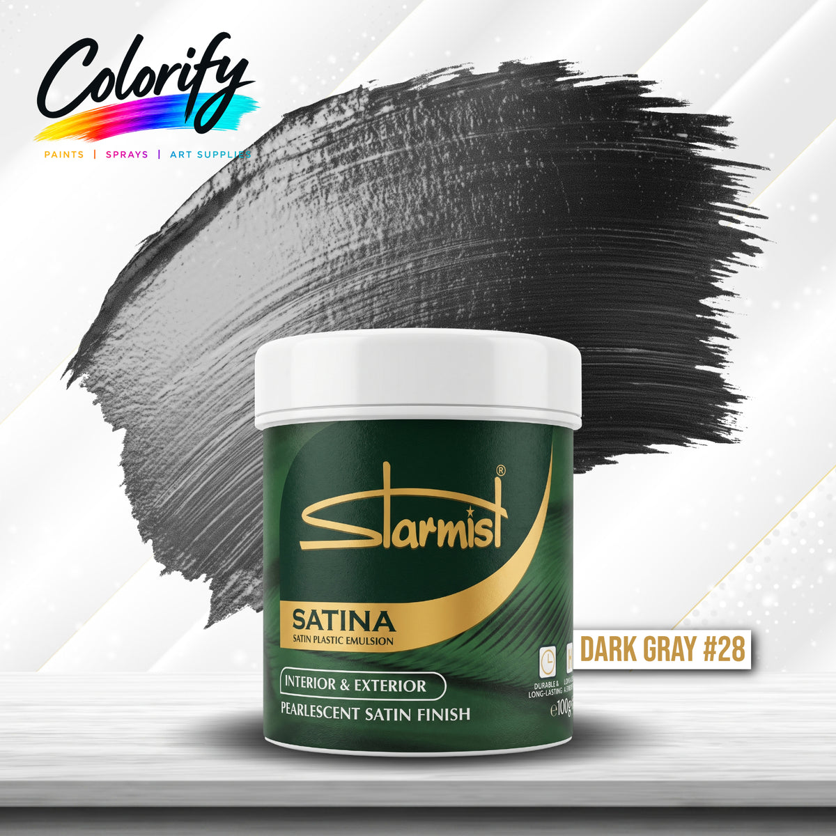 STARMIST Water Based Metallic Paints 100ml