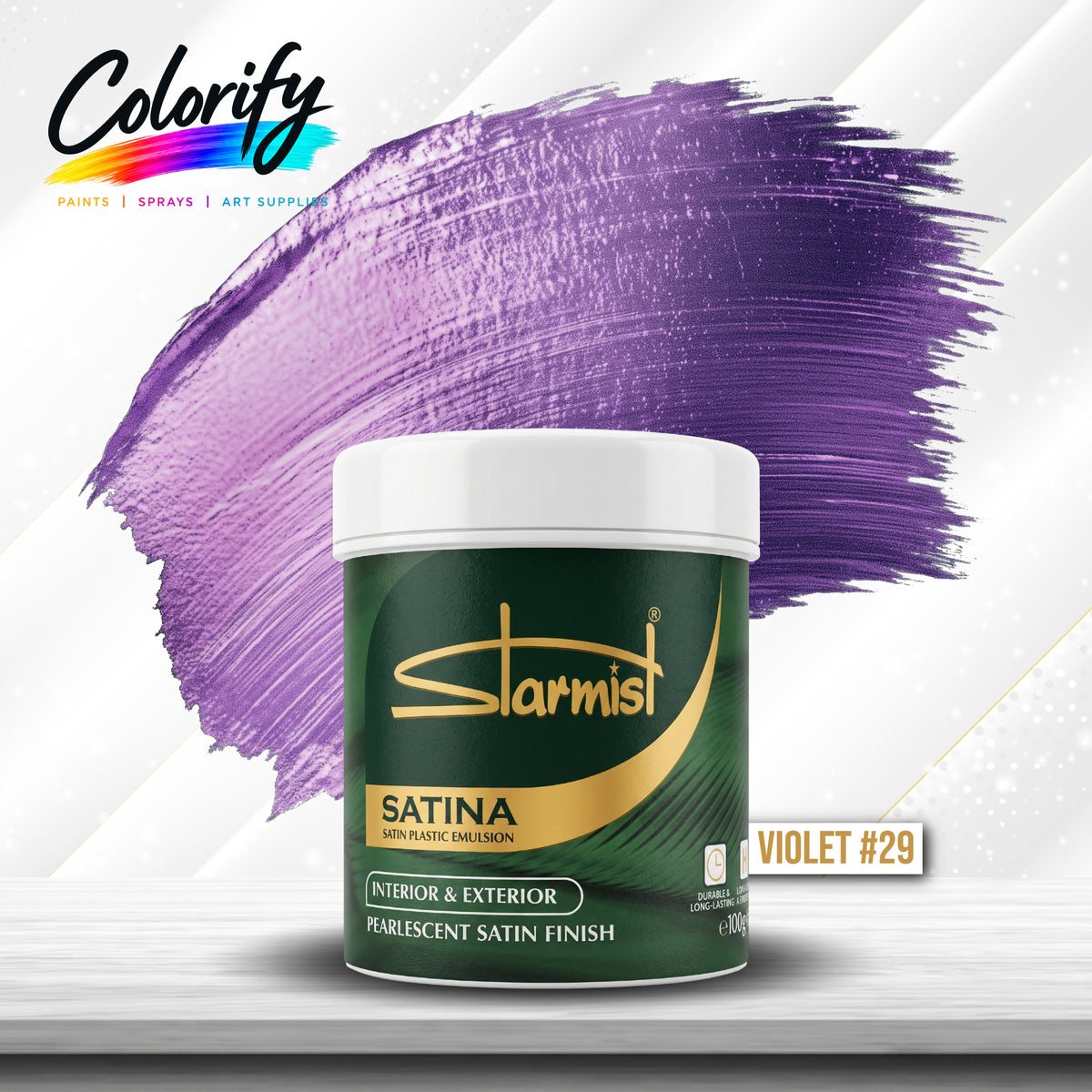 STARMIST Water Based Metallic Paints 100ml