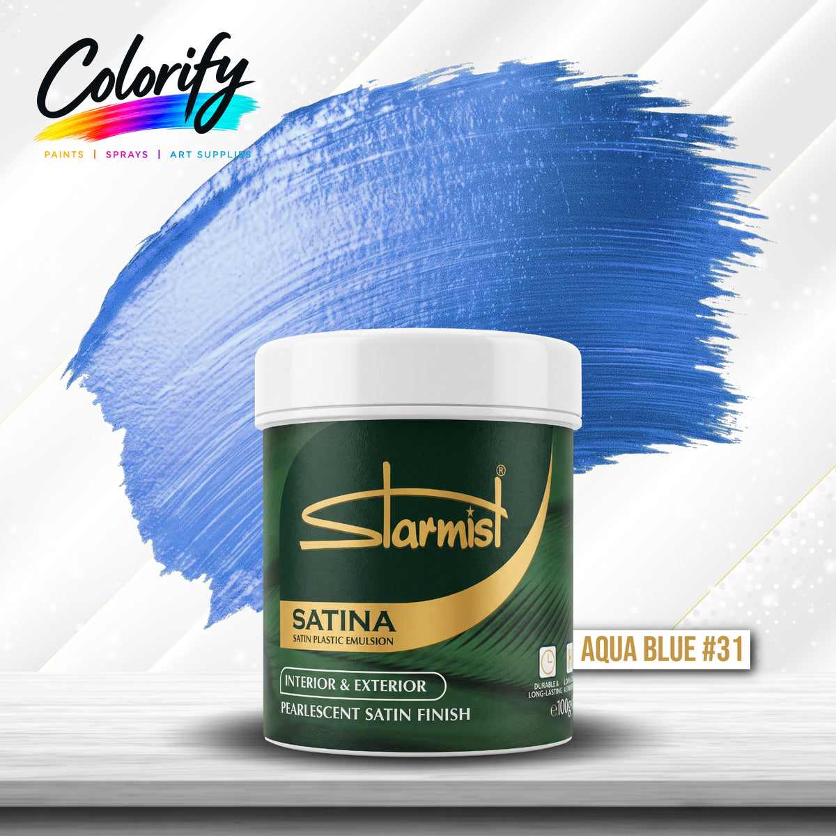 STARMIST Water Based Metallic Paints 100ml