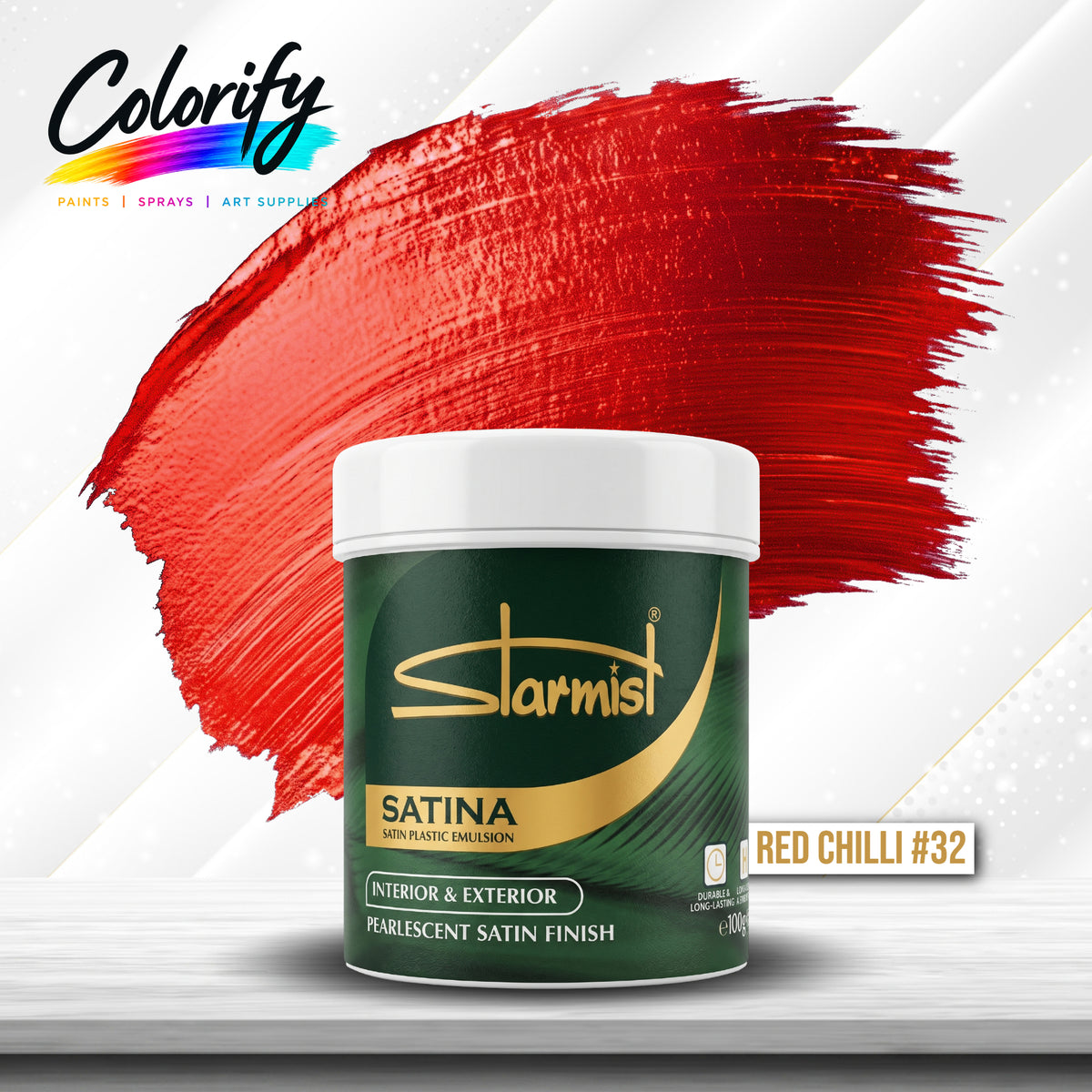 STARMIST Water Based Metallic Paints 100ml