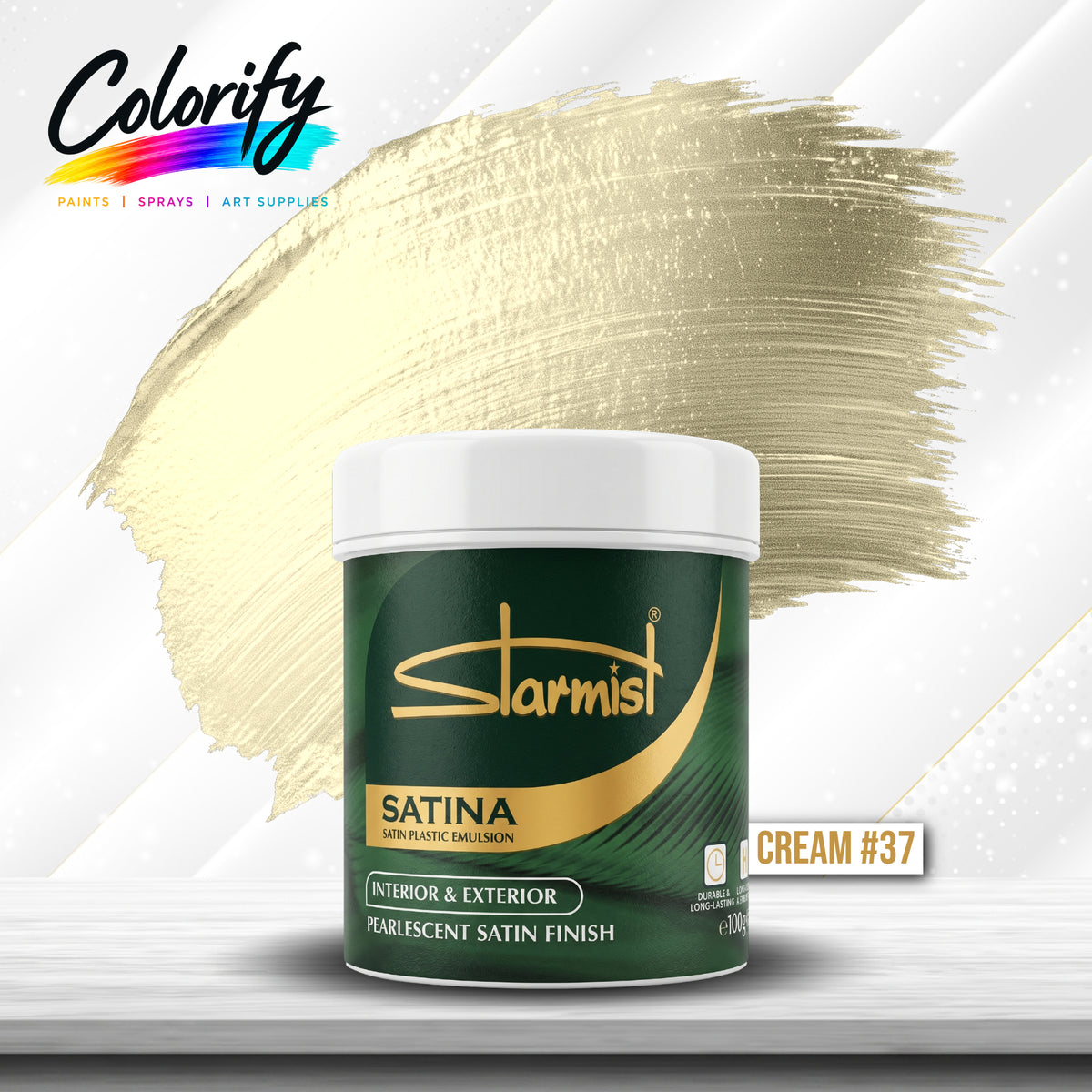 STARMIST Water Based Metallic Paints 100ml