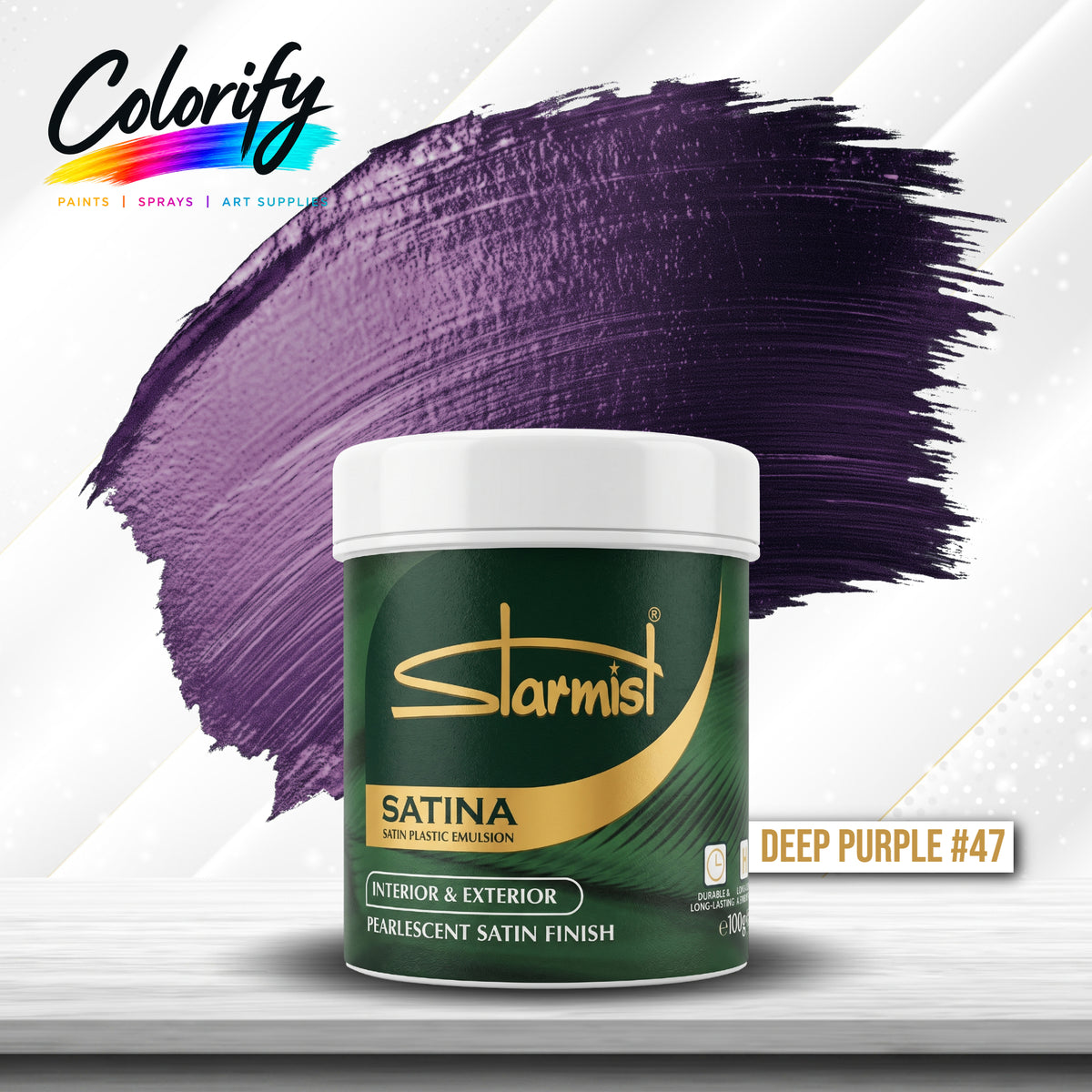 STARMIST Water Based Metallic Paints 100ml