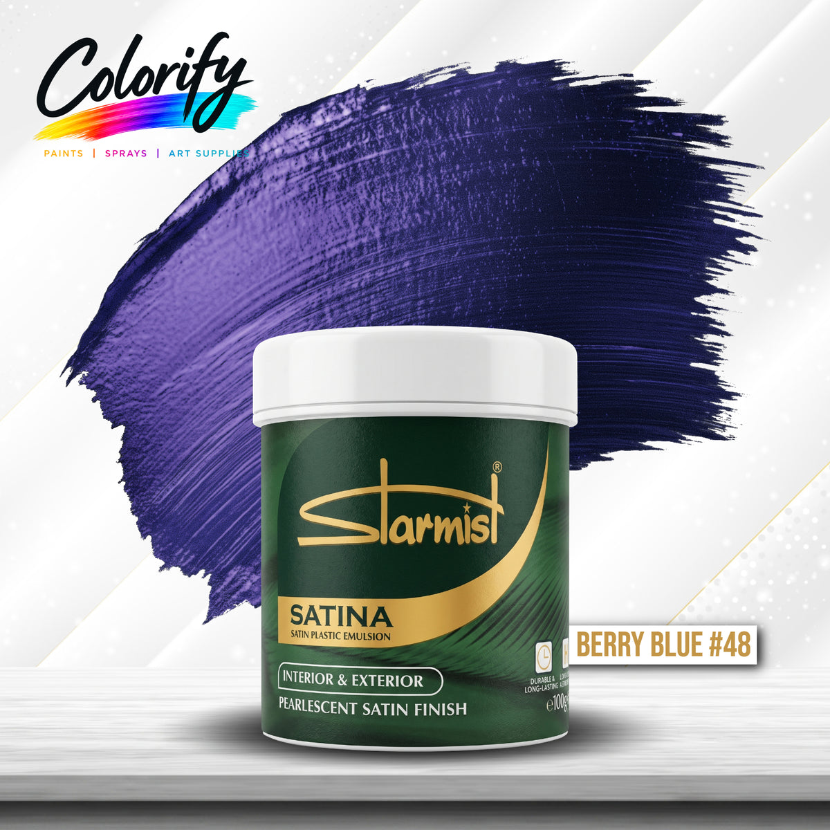 STARMIST Water Based Metallic Paints 100ml
