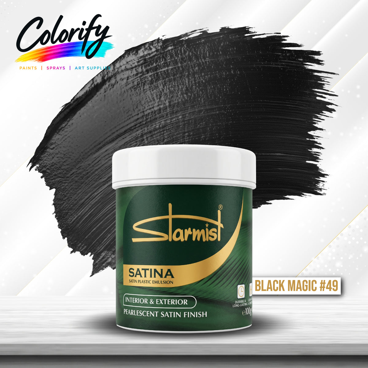 STARMIST Water Based Metallic Paints 100ml
