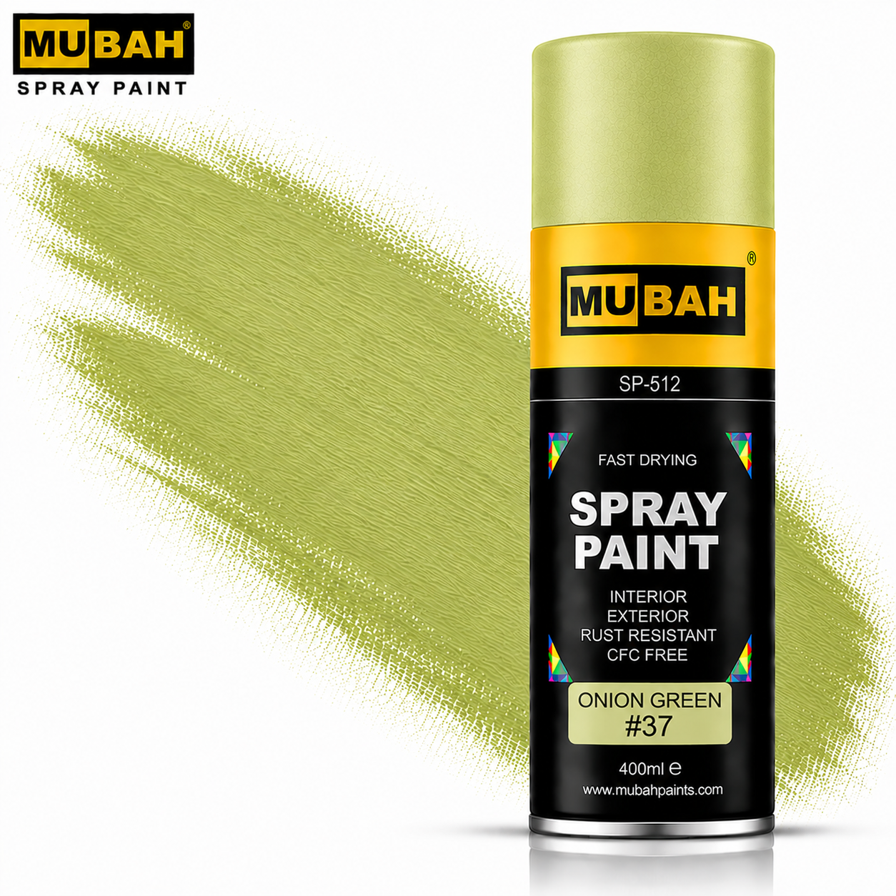 MUBAH Spray Paint 400ml – Fast Drying & Rust Resistant