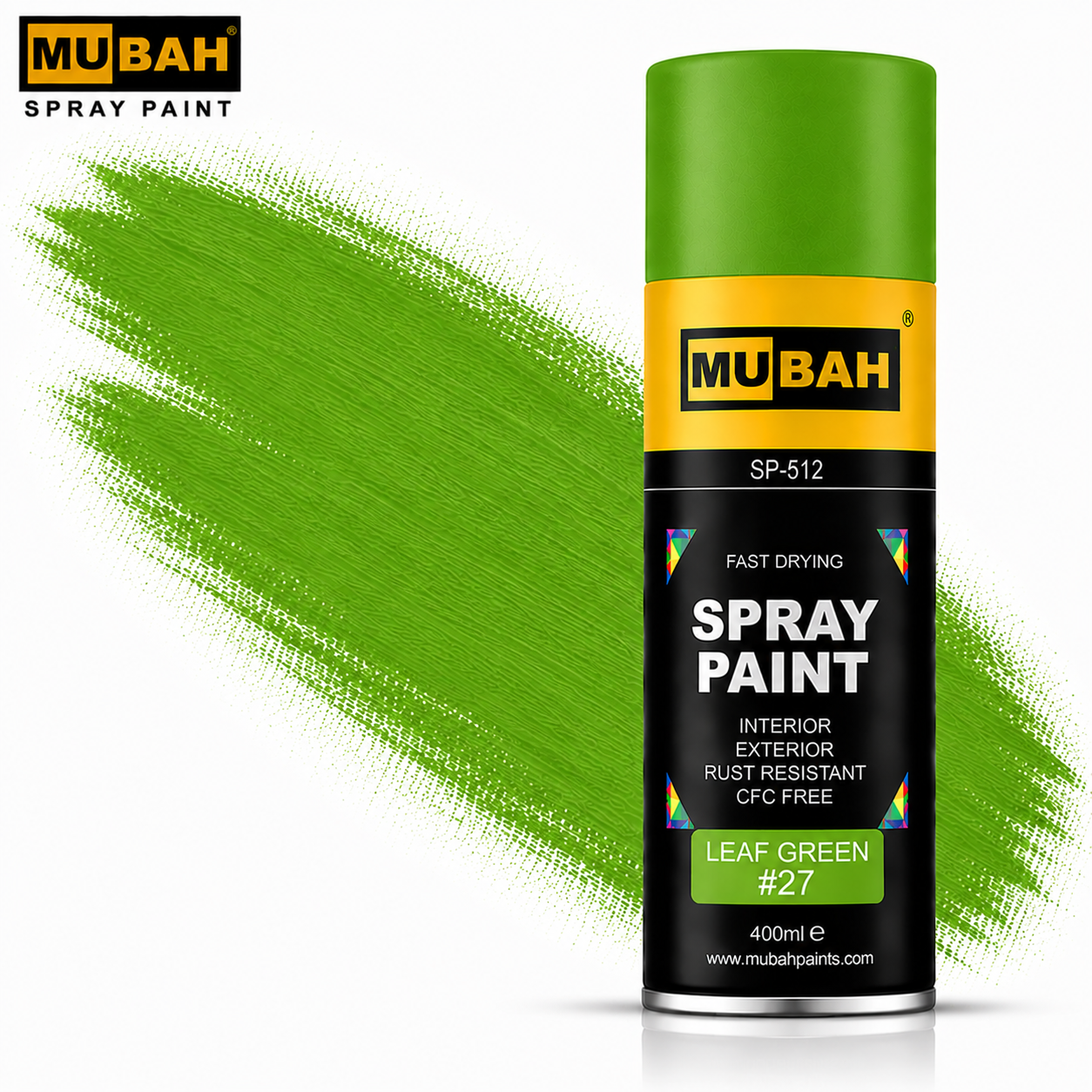 MUBAH Spray Paint 400ml – Fast Drying & Rust Resistant