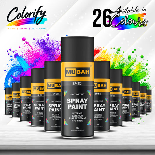 MUBAH Spray Paint 400ml – Pack of 12
