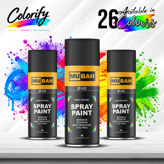MUBAH Spray Paint 400ml – Pack of 3