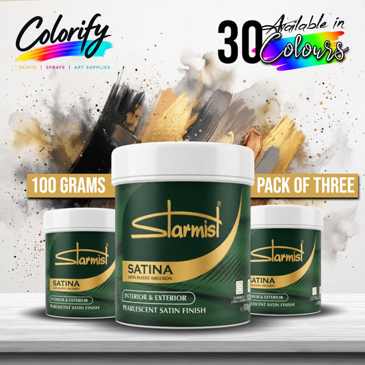 STARMIST Water Based Metallic Paints 100ml Pack of Three